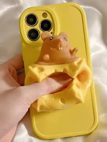 Squeezing Mouse Cheese Phone Case