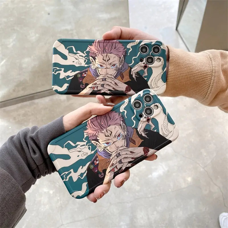 Cartoon Anime Jujutsu Kaisen Phone Case For IPhone 14 13 12 11 Pro X Xs Max XR Cute Soft Cover