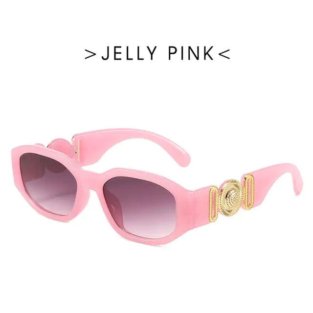 Fashion Brand Design Vintage Small Rectangle Sunglasses