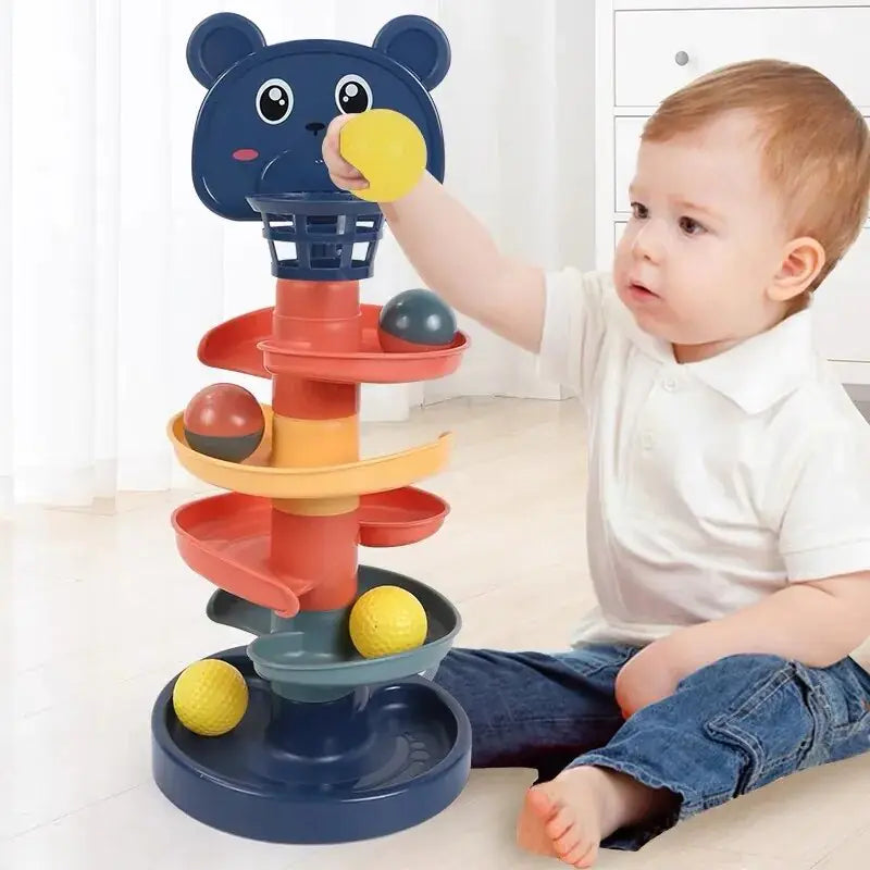 Baby Track Rolling Ball Mental Sliding Ball Tower