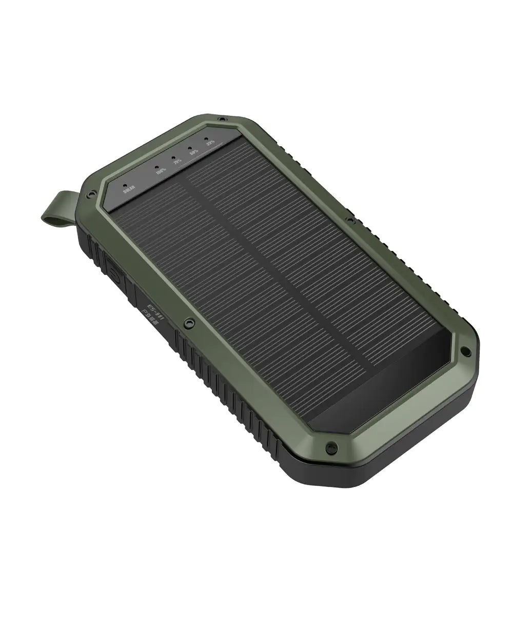 Sun Chaser Mini Solar Powered Wireless Phone Charger 10,000 mAh With LED Flood Light