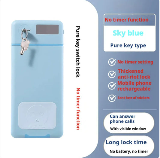 Enhanced Mobile Phone Lock Box with Timer – Self-Discipline Tool for Focus and Internet Control