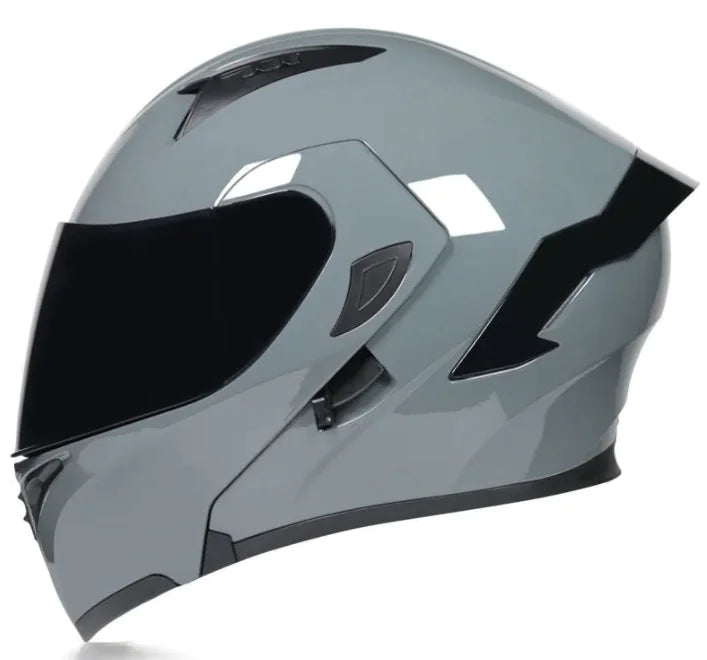 Half Helmet Helmet Personality Winter Locomotive Gray