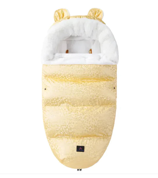 Baby Sleeping Bag with Fur Collar