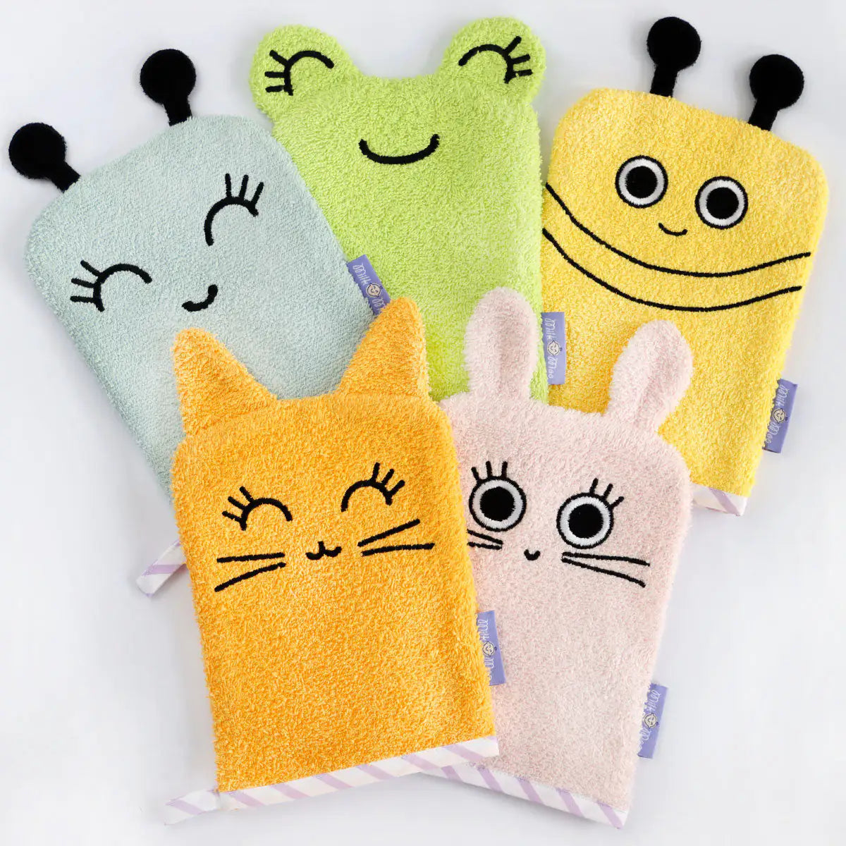 Milk&Moo Buzzy Bee Bath Glove and Milavanda Baby Soap Set