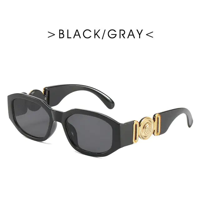 Fashion Brand Design Vintage Small Rectangle Sunglasses