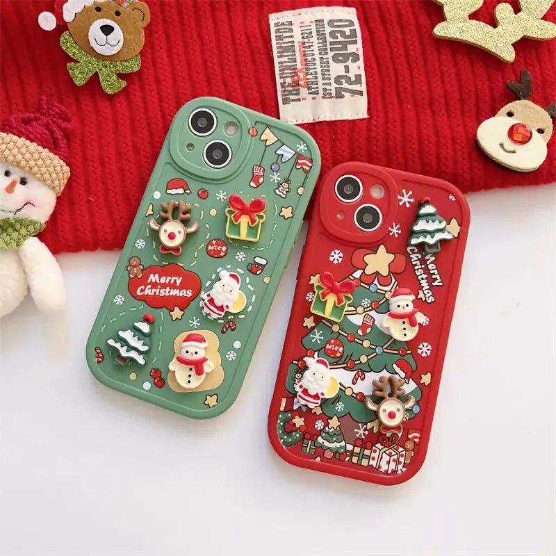 3D Christmas Cartoon Case