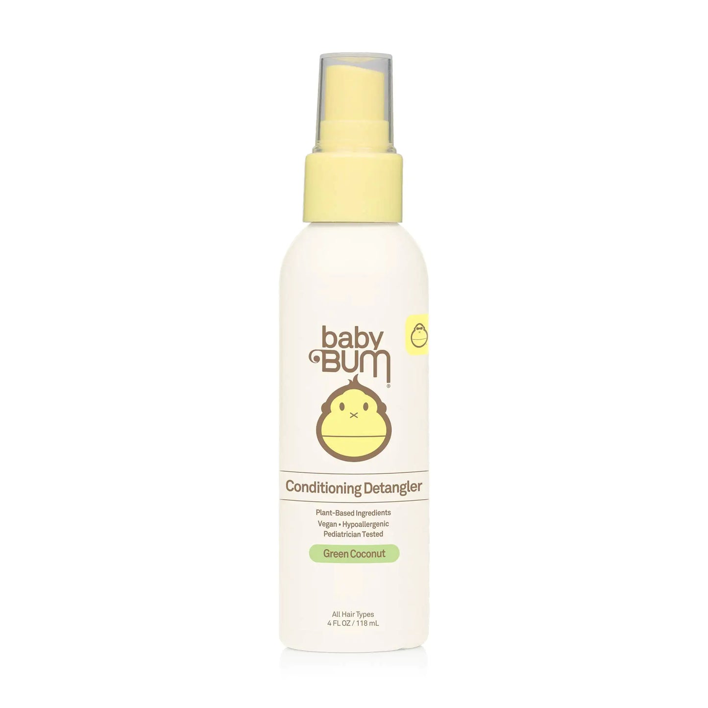 Baby Bum Conditioning Detangler Spray | Leave-In Conditioner Treatment with Soothing Coconut Oil| Natural Fragrance | Gluten Free and Vegan | 4 FL OZ 4 Fl Oz (Pack of 1)