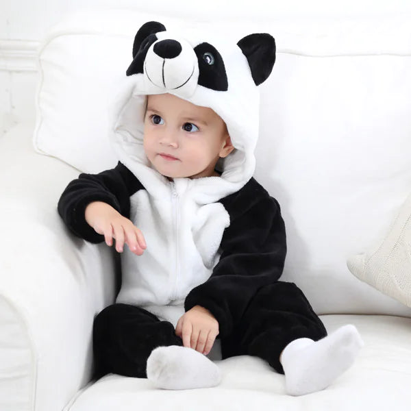 Baby Jumpsuit Newborn Flannel Animal Romper