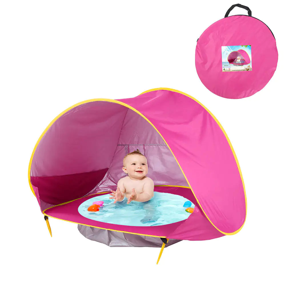 Baby Beach Tent: Easy Fold-Up Waterproof Sun Awning Tent