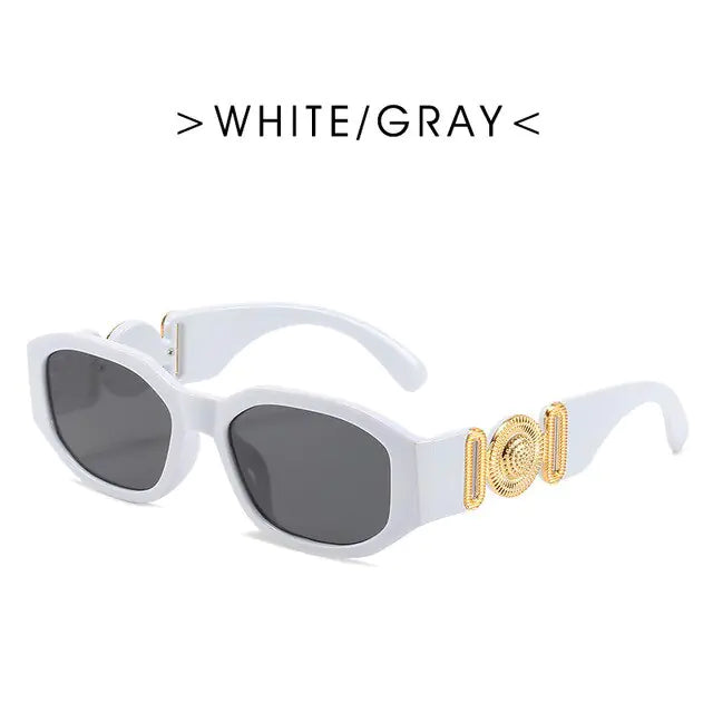 Fashion Brand Design Vintage Small Rectangle Sunglasses