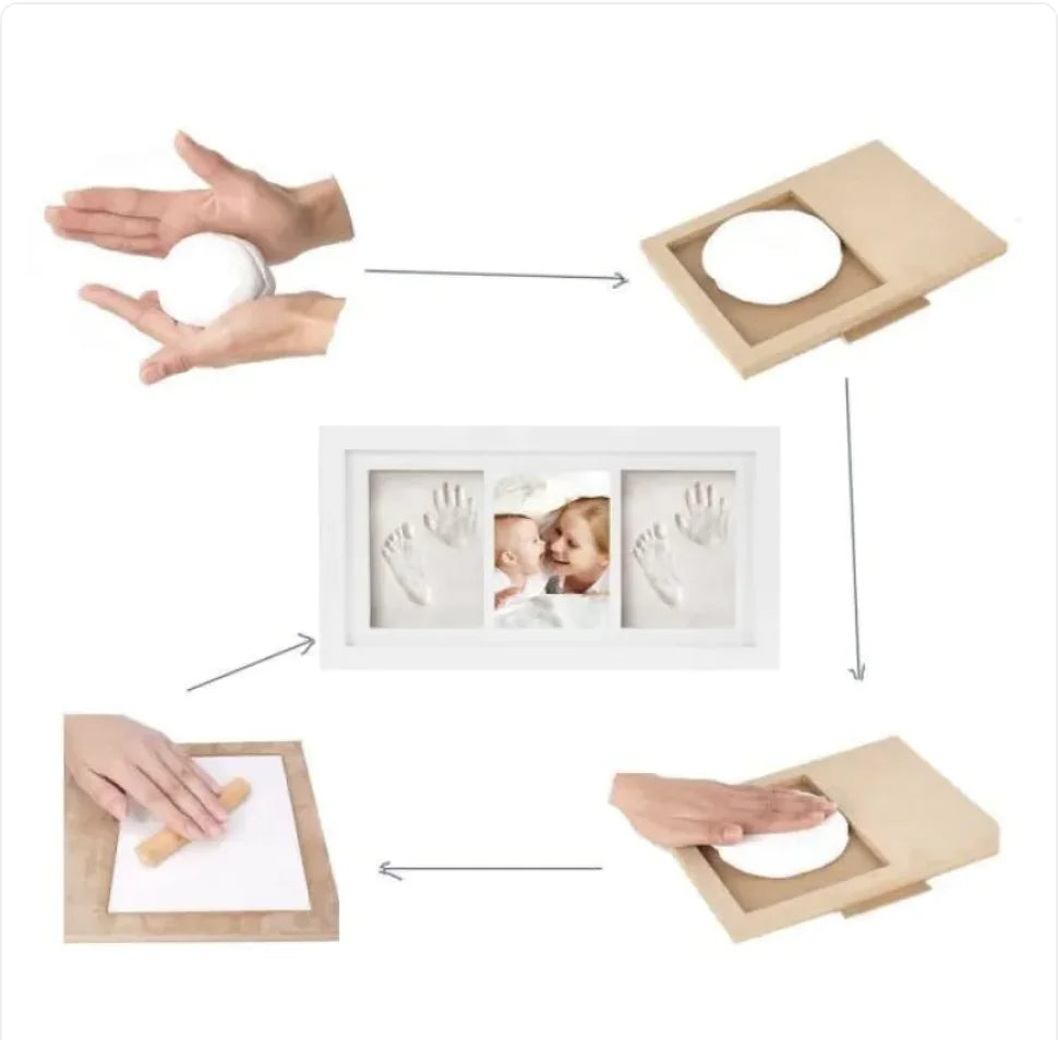 Baby Hand and Footprint Photo Frame