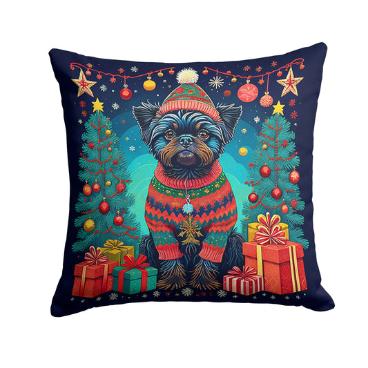 Affenpinscher Christmas Throw Pillow